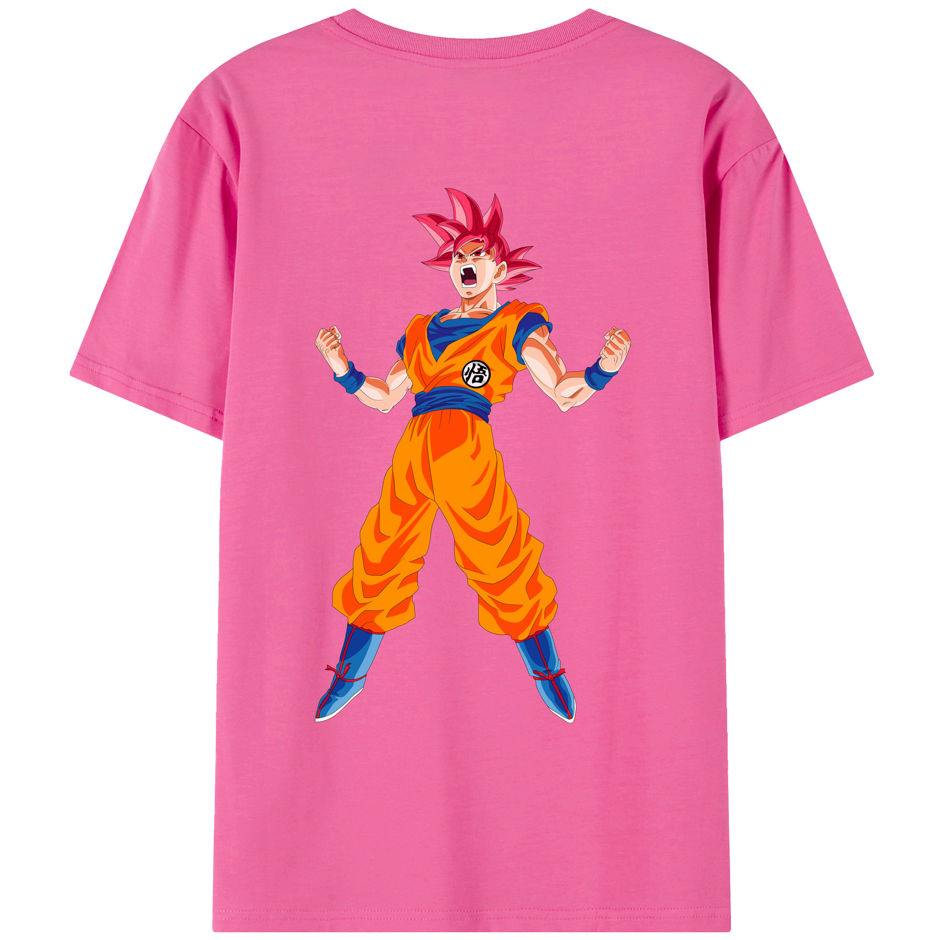 （画像用） ドラゴンボール 孫悟空（そん ごくう）Son Goku カカロット DRAGON BALL Kakarotto レディース半袖Tシャツ(バックプリント)
